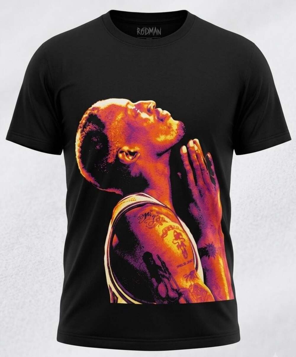 Rodman Apparel Dennis Rodman Praying Graphic T-Shirt